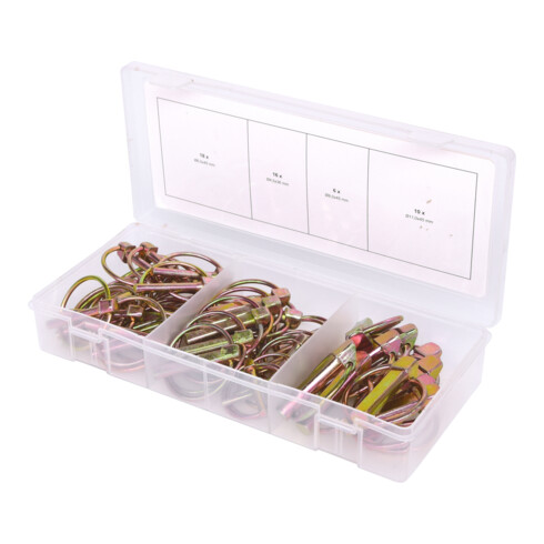 KS Tools Sortiment Klappsplinte, 50-teilig