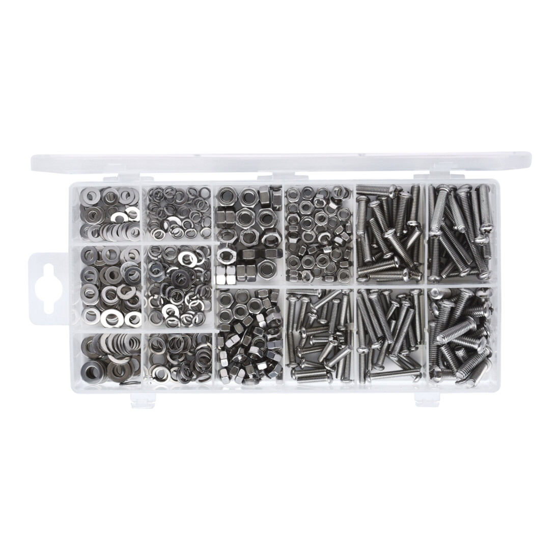 KS Tools Sortiment Linsenkopf-Maschinenschrauben, metrisch, 475-teilig