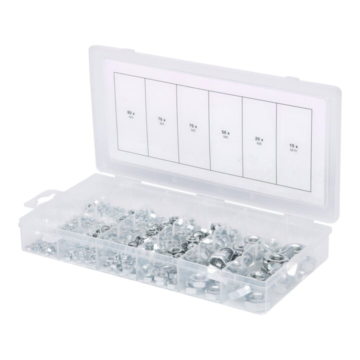 KS Tools Sortiment Muttern, metrisch, 300-teilig