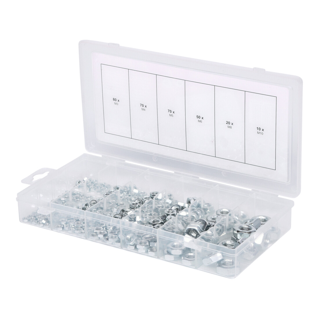 KS Tools Sortiment Muttern, metrisch, 300-teilig