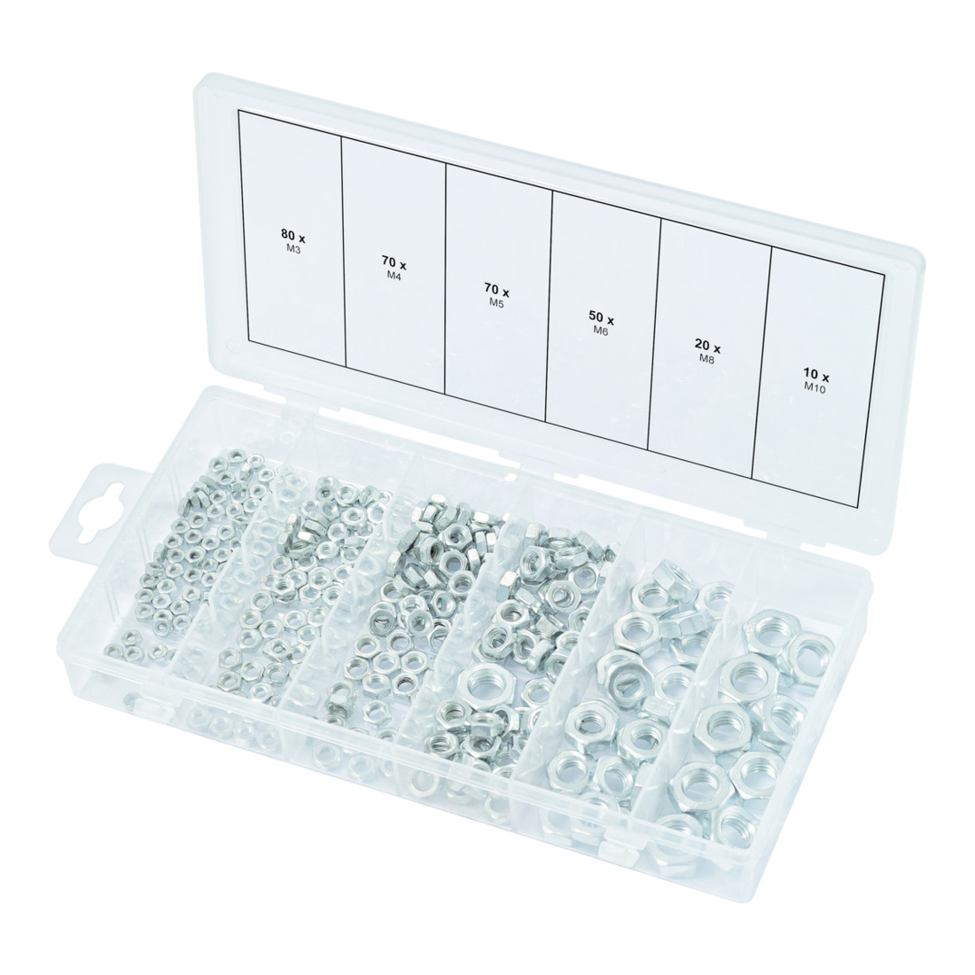 KS Tools Sortiment Muttern, metrisch, 300-teilig