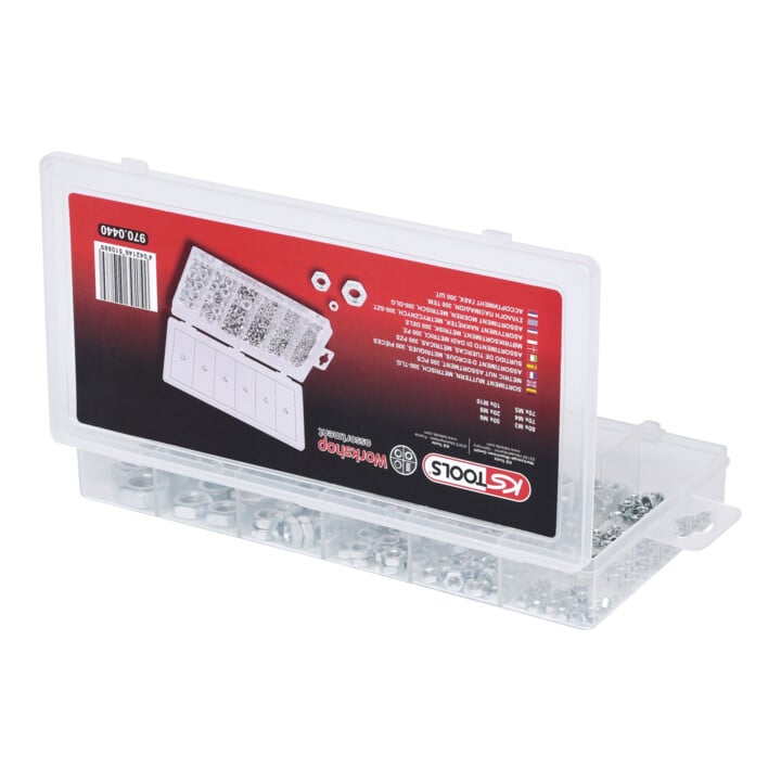 KS Tools Sortiment Muttern, metrisch, 300-teilig