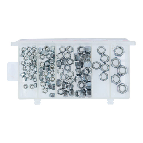 KS Tools Sortiment Muttern, selbstsichernd, UNF, 100-teilig