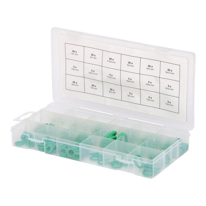 KS Tools Sortiment O-Ringe, HNBR, Innen Ø 3-22mm, 225-teilig