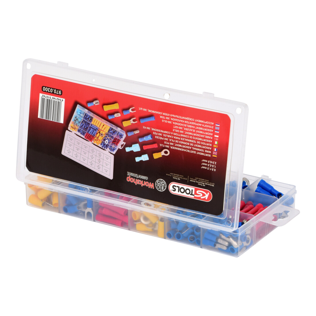 KS Tools Sortiment Quetschverbinder, 360-teilig