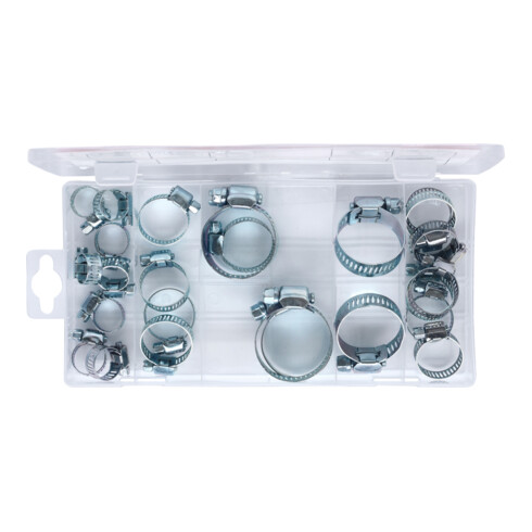 KS Tools Sortiment Schlauchschellen, Ø 16-40mm, 26-teilig