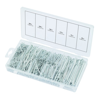 KS Tools Sortiment Splinte, 1000-teilig