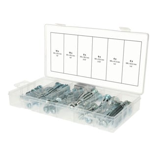 KS Tools Sortiment Spreiz- und Ankerdübel, M4x20mm - M6x52mm, 40-tlg.