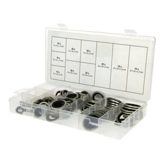 KS Tools Sortiment Verbund-Dichtringe, Ø 6-24mm, 150-tlg.