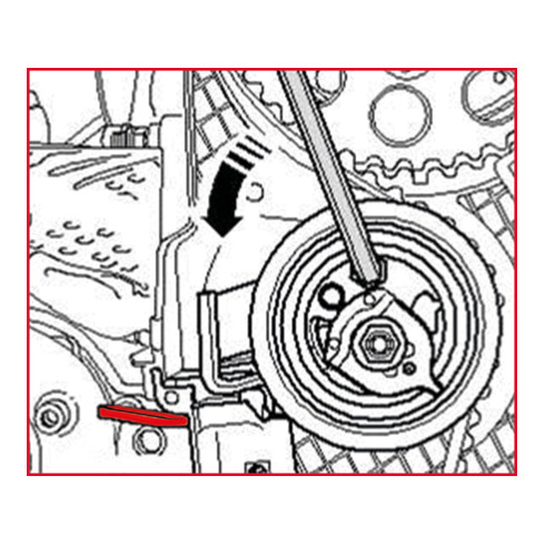 KS Tools Spannrollen-Fixierwerkzeug