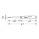 KS Tools Spannungsprüfer mit Schutzisolierung 100-500 V, 180mm