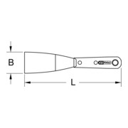 KS Tools Spatola in acciaio inox con impugnatura bicomponente-4
