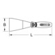 KS Tools Spatola in acciaio inox, 80mm, con manico a 2 componenti-3