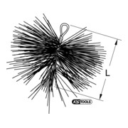 KS Tools Spazzola rotonda sintetica per la pulizia-3