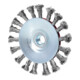 KS Tools Spazzola rotonda a filo conico in acciaio inox, 0,5mm, Ø115mm-1