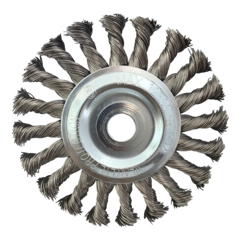 KS Tools Spazzola rotonda in acciaio inox 0,5 mm