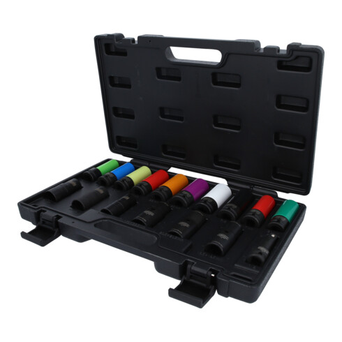 KS Tools Speciale 1/2" MASTER krachtdoppenset voor wielschroefverbindingen, 17-dlg
