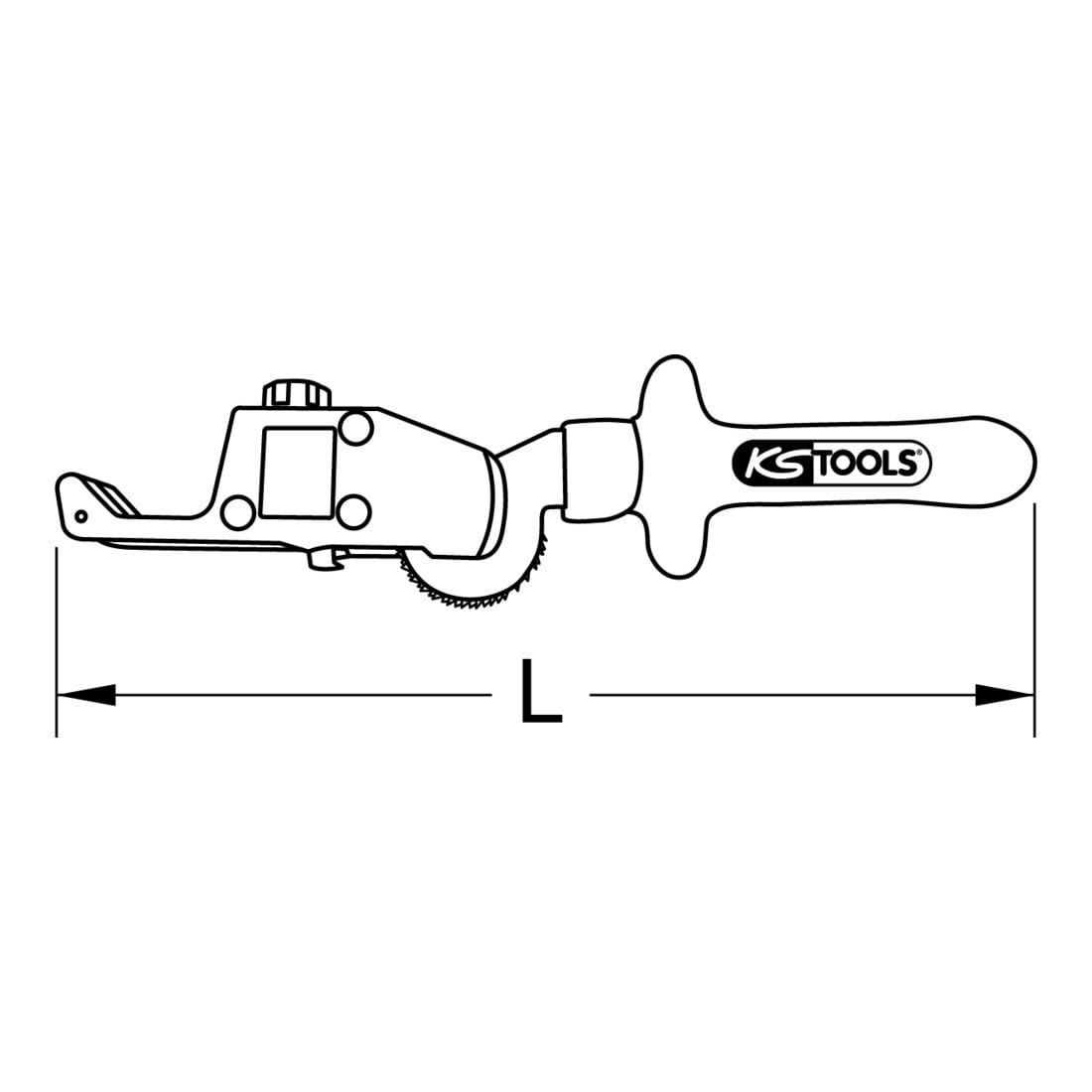 KS Tools Spelafili isolata, 240mm