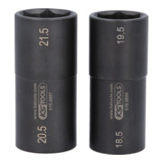 KS Tools Spezial-Alu-Felgen-Kraft-Stecknuss-Satz 1/2 Zoll für Ford, 18,5 / 19,5 / 20,5 / 21,5 mm, 2-tlg.-1