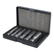 KS Tools Spezial-Glüh- und Zündkerzen-Stecknuss-Satz mit Gelenk 1/4 Zoll + 3/8 Zoll, 11-tlg-1
