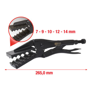 KS Tools Spezial-Klemm-Gripzange, Ø 7-14mm