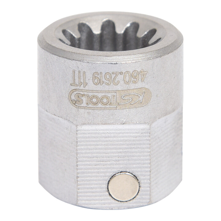 KS Tools Spezialeinsatz Vielzahn M9 mit Magnet, für SAF und Knorr Sättel