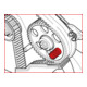 KS Tools Spina di fissaggio ruota pompa iniezione per Ø 15,4mm-3