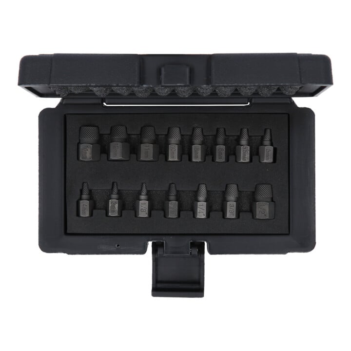 KS Tools spiraal schroef en bout extractorset, 15 stuks