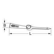 KS Tools Spitzhacke, konisch, 570mm-3