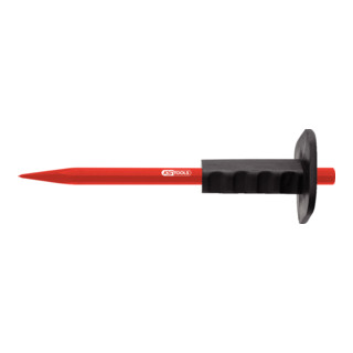 KS Tools Spitzmeißel mit Handschutzgriff, 8-kant, 200mm