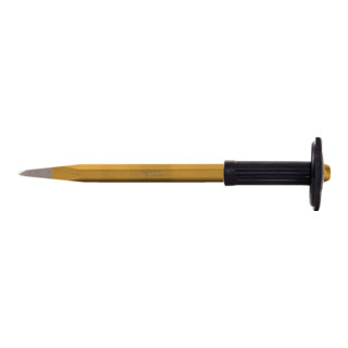 KS Tools Spitzmeißel mit Handschutzgriff, 8-kant, 20x500mm
