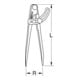 KS Tools Spitzzirkel mit Stellbogen, 600mm-3