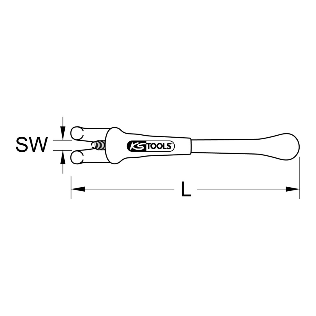KS Tools Staffa isolata KS Tools