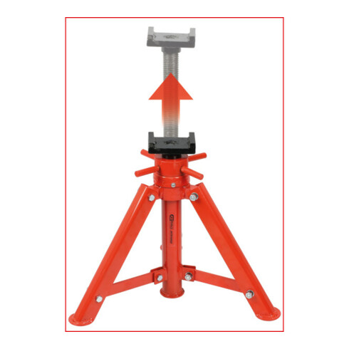 KS Tools Stahl-Spindel-Unterstellbock, 12t