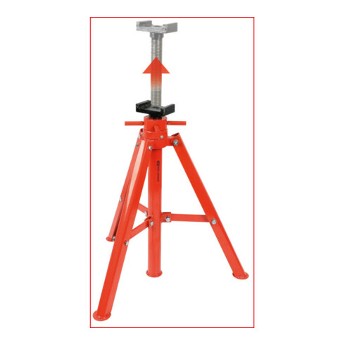 KS Tools Stahl-Spindel-Unterstellbock, 12t, 710-1065mm