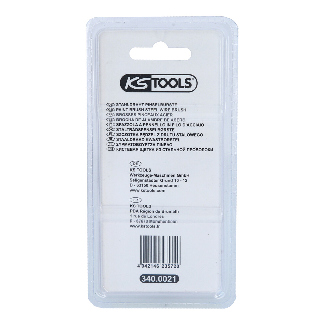 KS Tools Stahldraht Pinselbürste