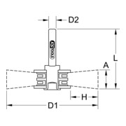 KS Tools Stahldrahtbürstenscheibe 0,3mm-4