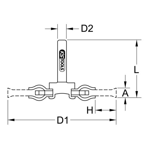 KS Tools Stahldrahtrundbürste, Ø 75mm