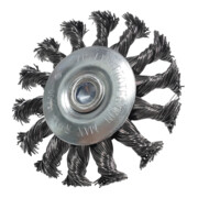 KS Tools Stahldrahtrundbürste 0,5mm, Ø 75mm, mit 12mm Aufspanndorn-3