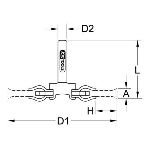 KS Tools Stahldrahtrundbürste, Ø 75mm