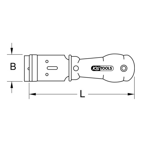 KS Tools sticker schraper, 38mm