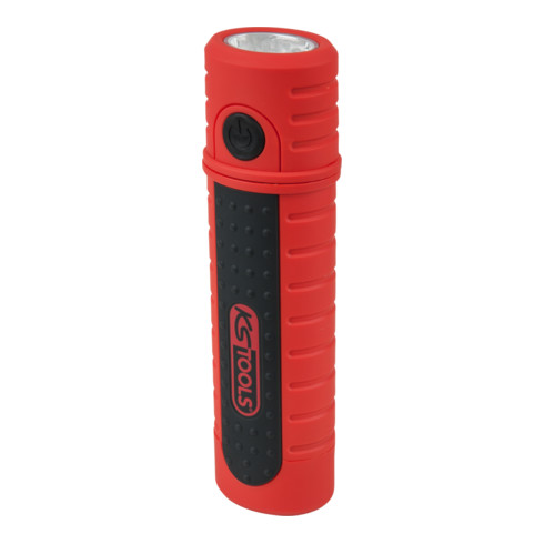 KS Tools STRIPE LED-Akku-Arbeitslampe, 2 Watt Stripe LED + 6 LED Kopflicht