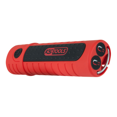 KS Tools STRIPE LED-Akku-Arbeitslampe, 2 Watt Stripe LED + 6 LED Kopflicht