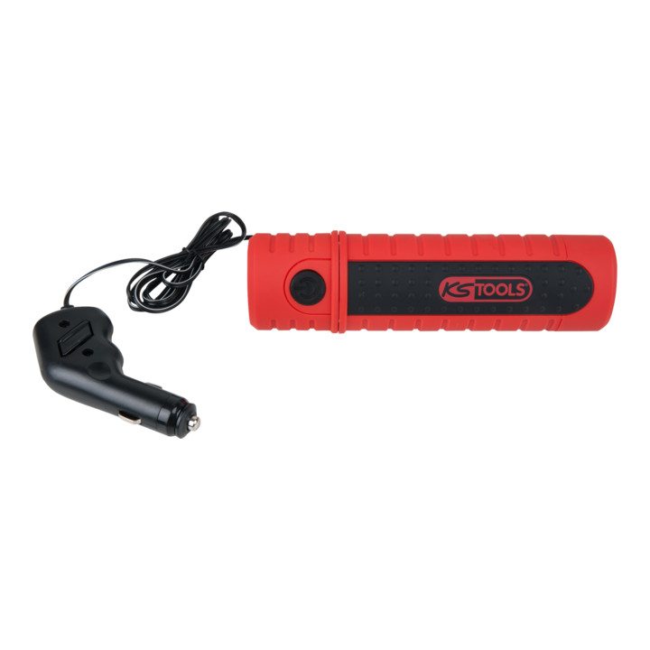 KS Tools STRIPE LED-Akku-Arbeitslampe, 2 Watt Stripe LED + 6 LED Kopflicht