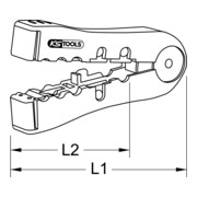 KS Tools striptang voor datakabels, 2,5-12mm-3