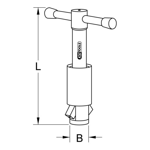 KS Tools Strumenti KS Ventilfix, 161mm