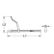 KS Tools stucadoorshaak, 8-kant