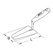 KS Tools Stuckateurkelle, rund-3