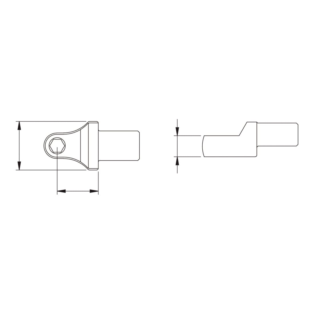 KS Tools Supporto bit 14x18mm ad innesto, per punte da 5/16"