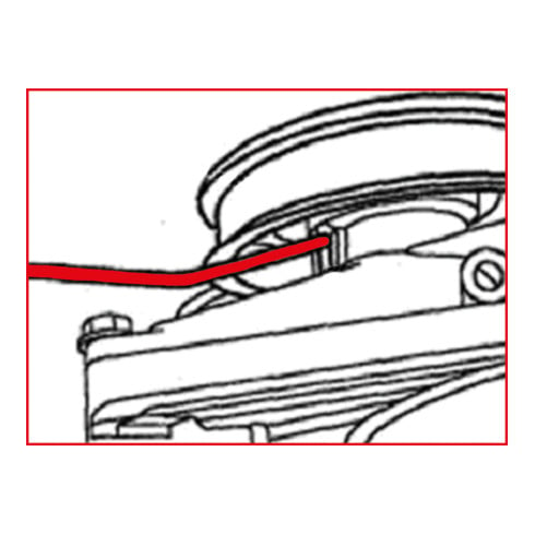 KS Tools Supporto frizione ventola per Mercedes